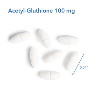 Acetyl-Glutathione 100mg Tablets Dimension