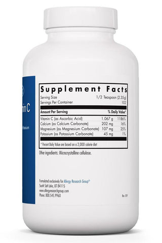 Buffered Vitamin C Powder Back