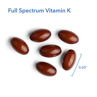 Full Spectrum Vitamin K Softgels Dimension