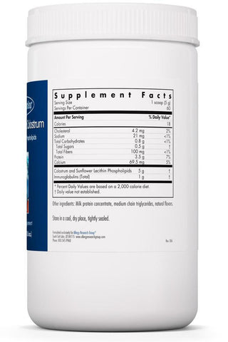 Phospholipid Colostrum Bottle Back