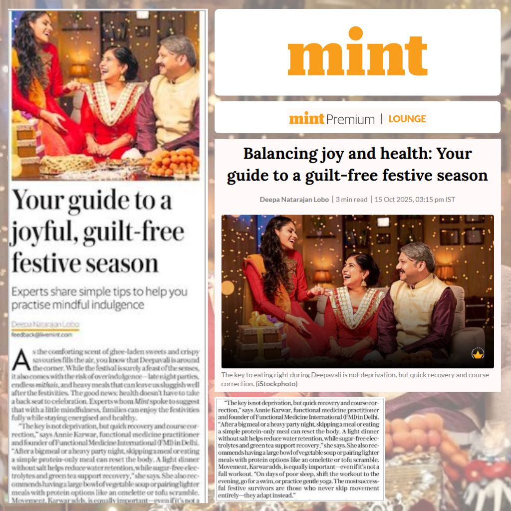 Featured in Mint Lounge: A Guilt-Free Guide to Diwali Wellness