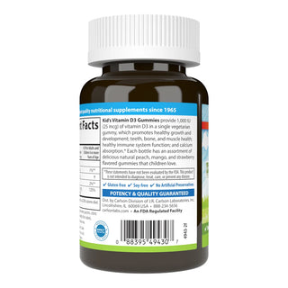 Kids Vitamin D3 Gummies, 25mcg, 1,000 IU
