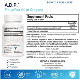 ADP Nutrients Chart