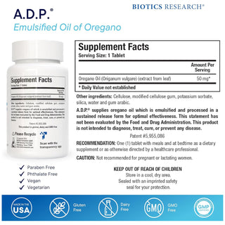 ADP Nutrients Chart