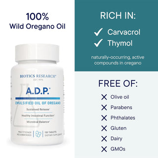 ADP with 100% oregano oil