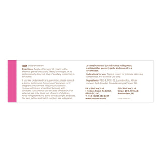 Product label of cervagyn-topical-cream 

