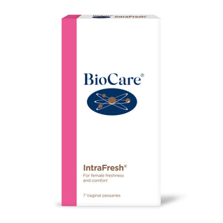Biocare IntraFresh for female freshness and comfort packaging

