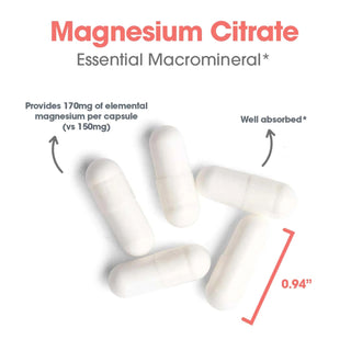 Magnesium Citrate X 90 Vegetarian Capsules