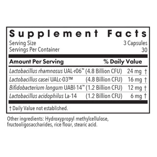 GI Flora Nutrients Chart