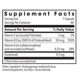 Super D3 Nutrients Chart