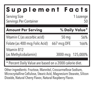 B12 Methylcobalamin Nutrients Chart
