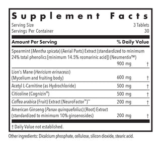 Advanced NeuroPlus X 90 Vegetarian Tablets - Allergy Research Group