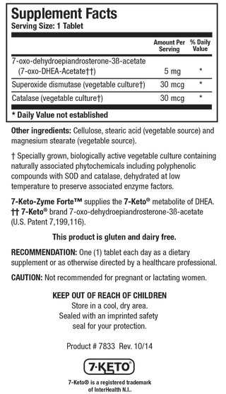 7-Keto-Zyme X 120 Tablets