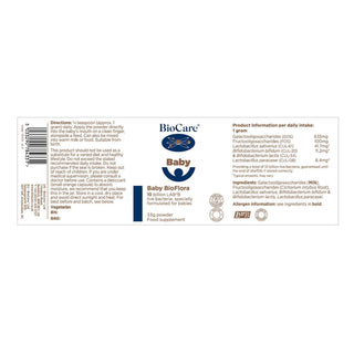 BioCare Baby Bioflora packaging with label 