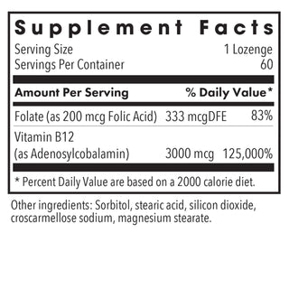 B12 Adenosylcobalamin Nutrients Chart