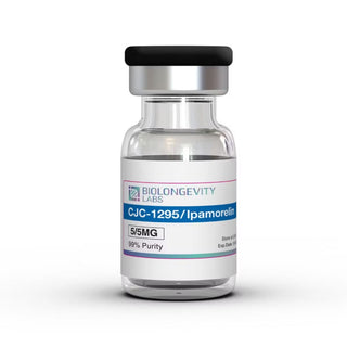 Vial labeled 'Biolongevity Labs CJC-1295/Ipamorelin' 