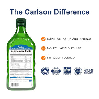 Carlson’s Cod Liver Oil (Unflavored) X 500 mL
