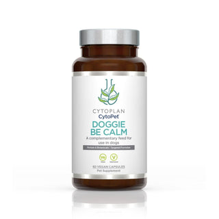 Doggie Be Calm X 60 Vegan Capsules for Dogs - Cytoplan - Non-Sedating