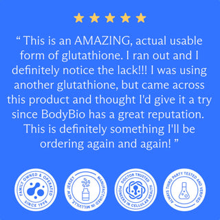 5 Star Review Liposomal Glutathione