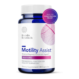 Motility Assist, Bowel Regularity, Constipation & Bloating relief X 30 Capsules