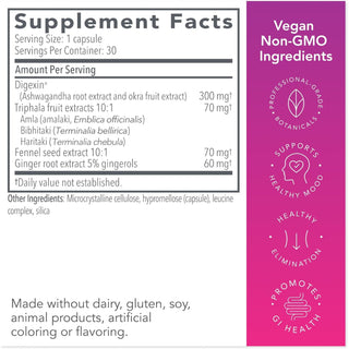 Motility Assist, Bowel Regularity, Constipation & Bloating relief X 30 Capsules