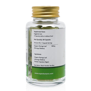 Miracle Moringa Dosage & Nutrients Chart