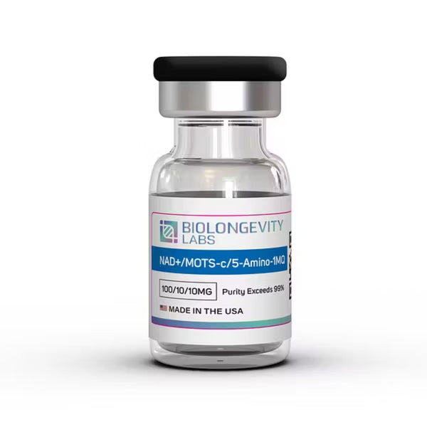 NAD+ / MOTS-c / 5-Amino-1MQ Blend – 120mg (100mg / 10mg / 10mg) – FMI health