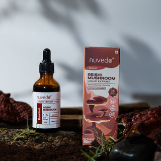 Nuvedo, Reishi Mushroom Liquid Extract for stress balance and Immunity Support x 50ml
