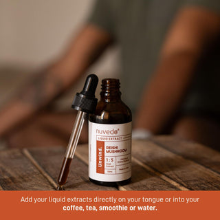 Nuvedo, Reishi Mushroom Liquid Extract for stress balance and Immunity Support x 50ml