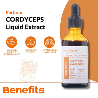 Nuvedo, Cordyceps Mushroom Liquid Extract- Endurance & Athletic Performance Support