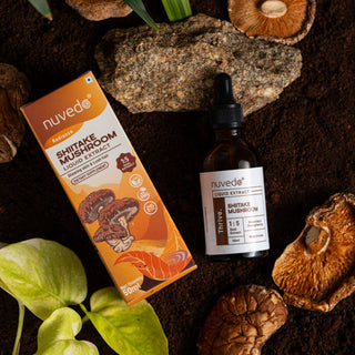 Nuvedo, Shiitake Mushroom Liquid Extract, Cholestrol, Skin, and Immunity Support X 50ml
