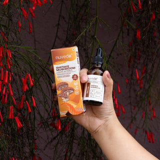 Nuvedo, Shiitake Mushroom Liquid Extract, Cholestrol, Skin, and Immunity Support X 50ml