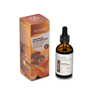 Nuvedo, Shiitake Mushroom Liquid Extract, Cholestrol, Skin, and Immunity Support X 50ml