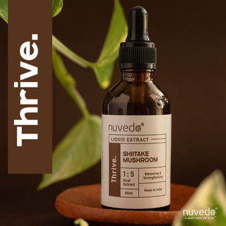 Nuvedo, Shiitake Mushroom Liquid Extract, Cholestrol, Skin, and Immunity Support X 50ml