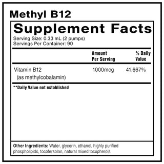 Methyl B-12 Liposomal  X 30 mL - Quicksilver Scientific