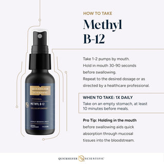 Methyl B-12 Liposomal  X 30 mL - Quicksilver Scientific