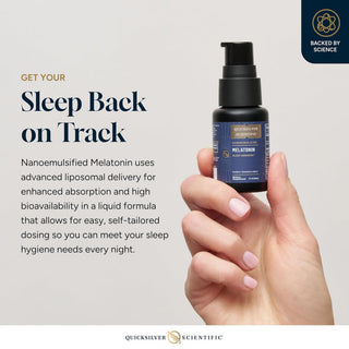 Melatonin, 1mg/Pump X 30 ml - Quicksilver Scientific - Fast-Acting Melatonin