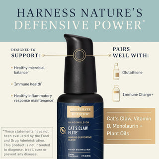 Cat's Claw Elite - Microbial & Inflammatory Balance X 50 mL - Quicksilver Scientific