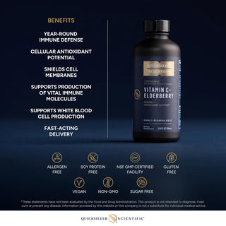 Quicksilver Scientific Vitamin C+ Elderberry Benefits
