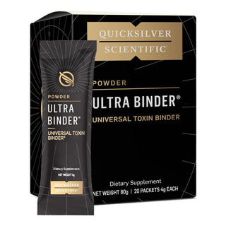 Quicksilver Scientific Ultra Binder dietary supplement packaging on a white background