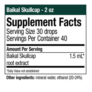 Baikal Skullcap, Microbial Support x 60 ml
