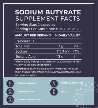 Sodium Butyrate X 60 Capsules