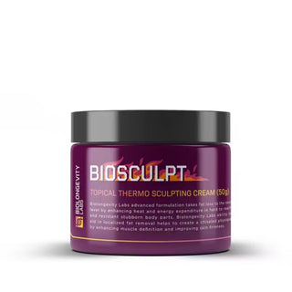 Purple jar of BIOSCULPT Topical Thermo Sculpting Cream 