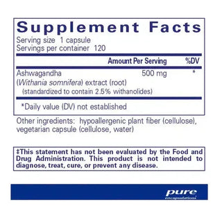Ashwagandha - 120 Capsules