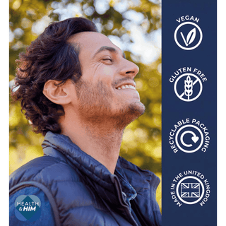 Health & Him Andropause 40+ Testosterone Support 60s, Health & Him