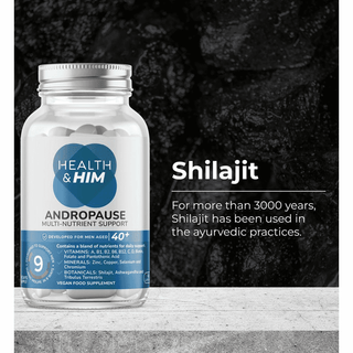 Health & Him Andropause 40+ Testosterone Support 60s, Health & Him