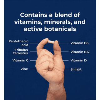 Health & Him Andropause 40+ Testosterone Support 60s, Health & Him