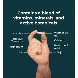 Health & Him Andropause 55+ Testosterone Support 60s, Health & Him