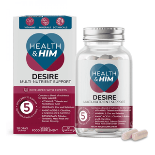 Health & Him Desire Multi-Nutrient Support 60s, Health & Him