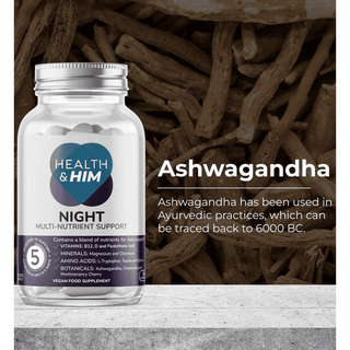 Health & Him Night Multi-Nutrient Support 60s, Health & Him
